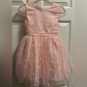 Jessica Simpson Pink Sequin Kids Dress